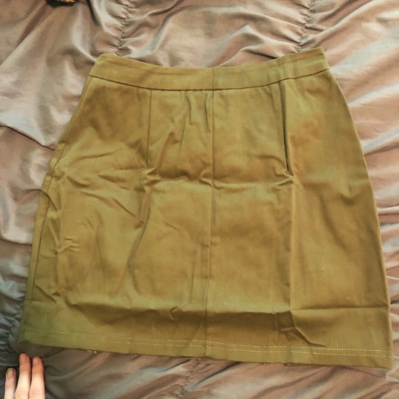 Super down green zipper skirt - Picture 4 of 4